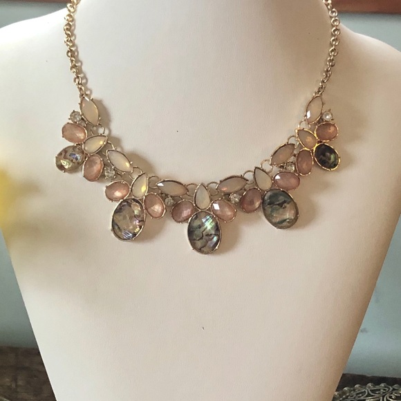unsigned Jewelry - 5/$25 Cascading Coral Abalone Colors Necklace